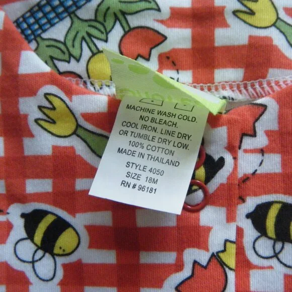 snopea garden gingham dress 18M - Picture 3 of 3